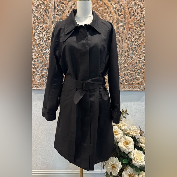 Lauren Ralph Lauren Jackets & Blazers - Lauren Ralph Lauren Black Belted Maxi Trench Coat- size 3X
